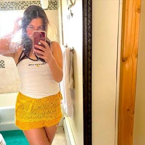 Hand made yellow skirt fits small and medium